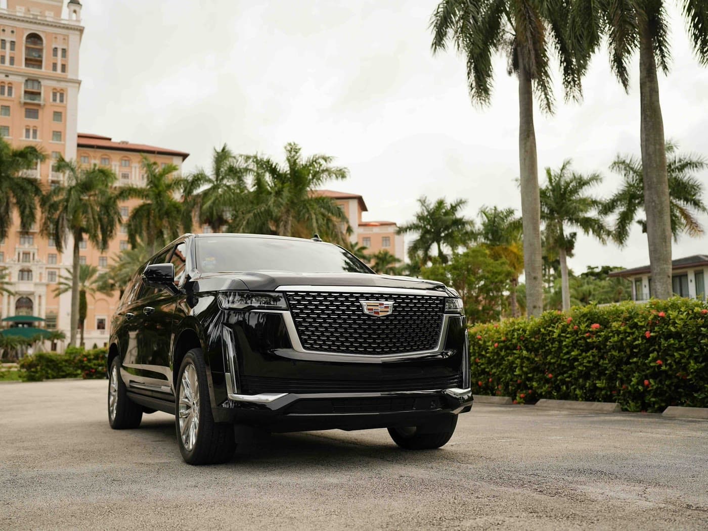 Black Cadillac Escalade ESV luxury SUV — Miami Bliss chauffeured transportation