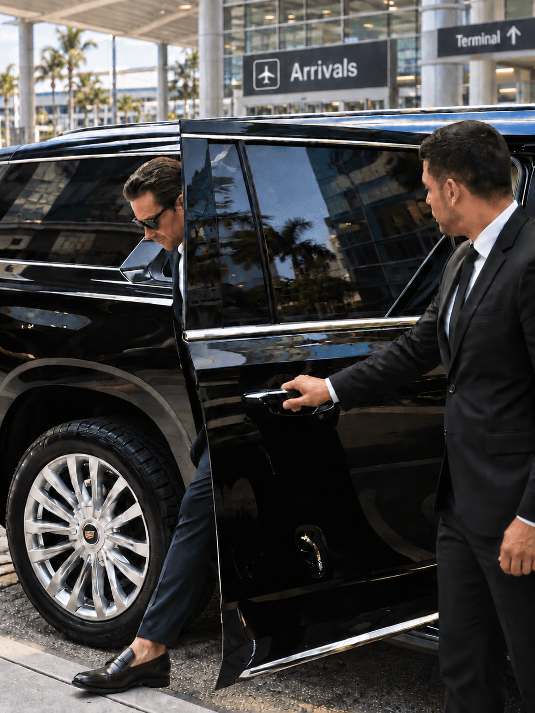 Miami Bliss luxury vehicle at Fort Lauderdale-Hollywood International Airport